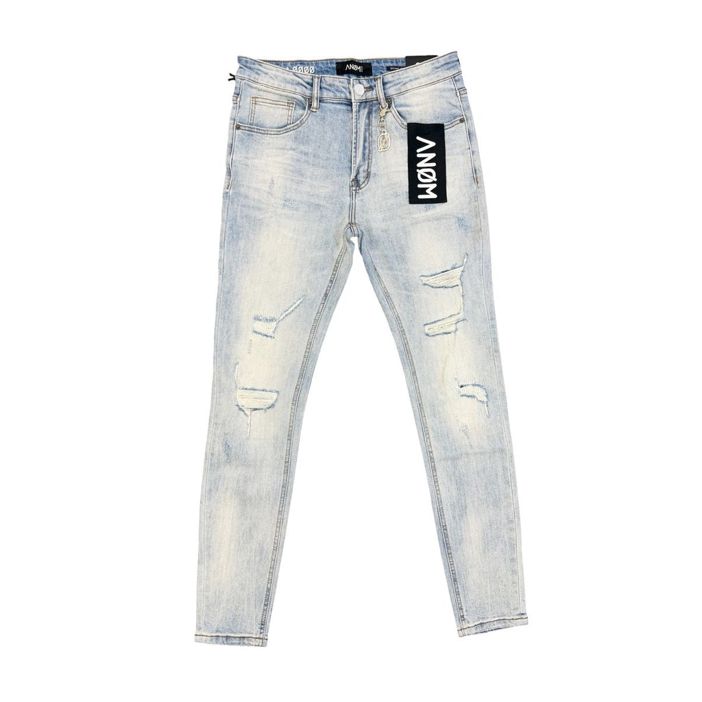 ANOM SUBZERO jeans in ice blue, front flat lay