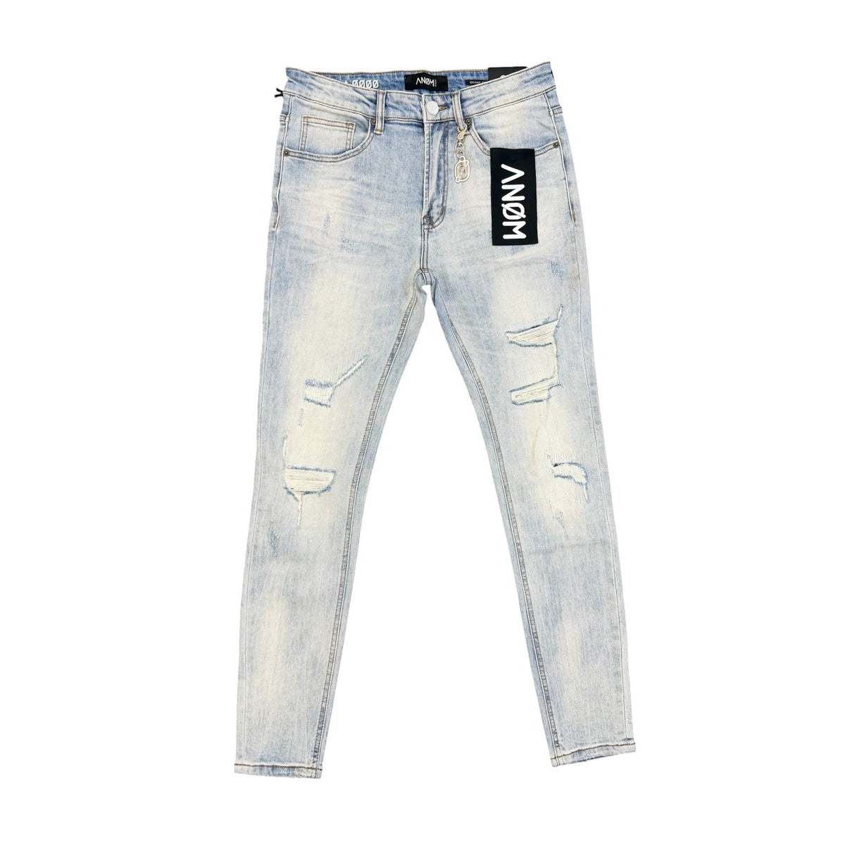 ANOM SUBZERO jeans in ice blue, front flat lay