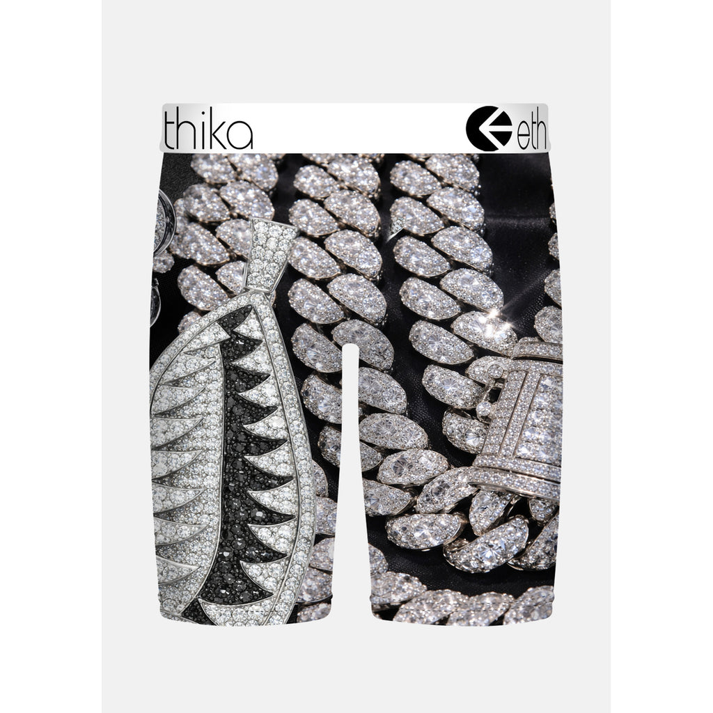 Ethika bmr iced out black/silver - back flat lay