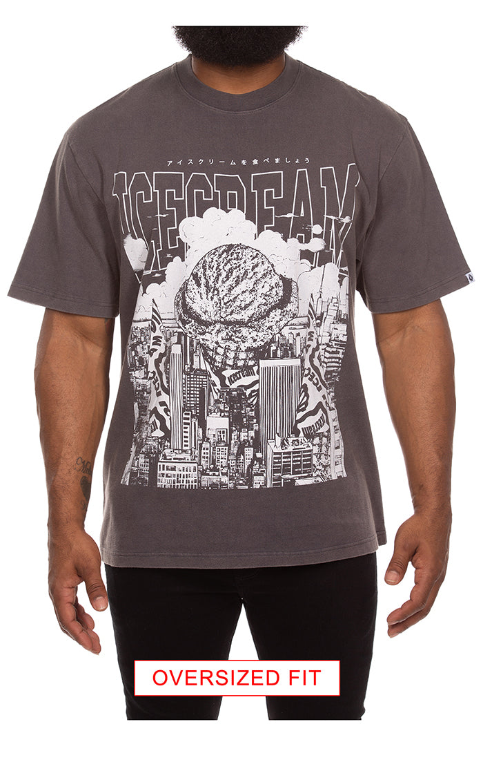 ICE CREAM| INVASION OVERSIZE SS KNIT TEE