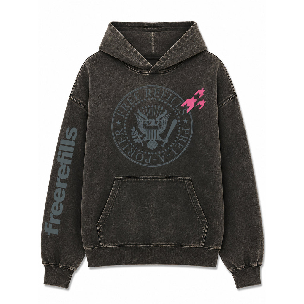 Free Refills pret-a-porter hoodie black - front flat lay