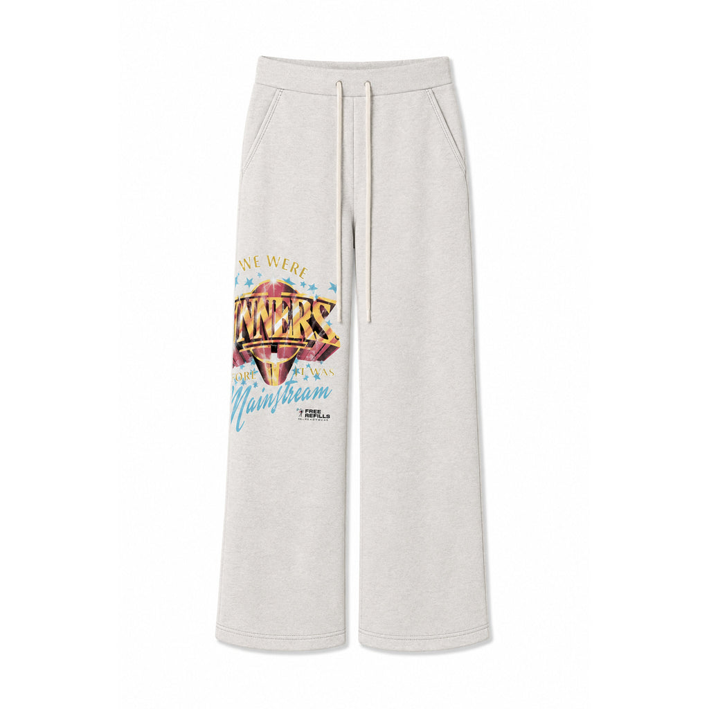 Free Refills sinners flare bottoms heather - front flat lay