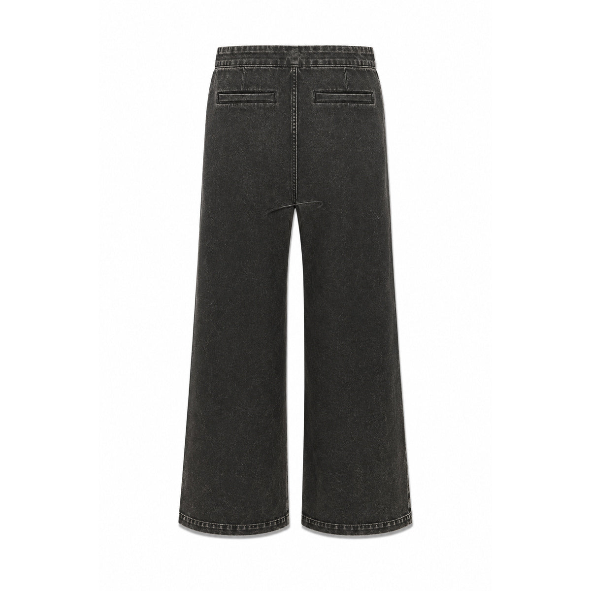Free Refills sunday service flare bottoms black - back flat lay