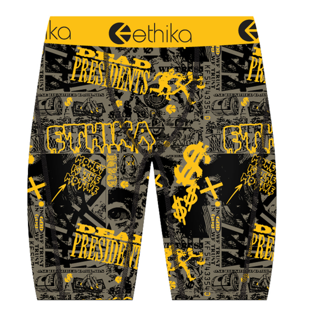 Ethika cash rules black/yellow - front flat lay