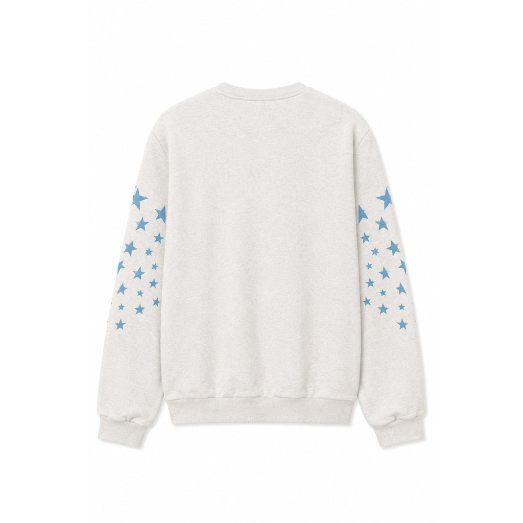 Free Refills sinners crewneck heather - back flat lay