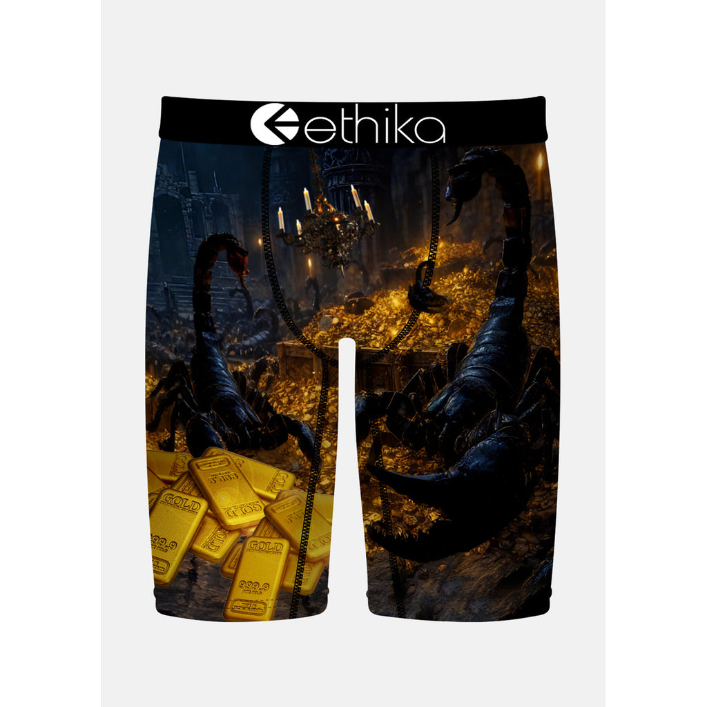 Ethika scorpion king gold - front flat lay