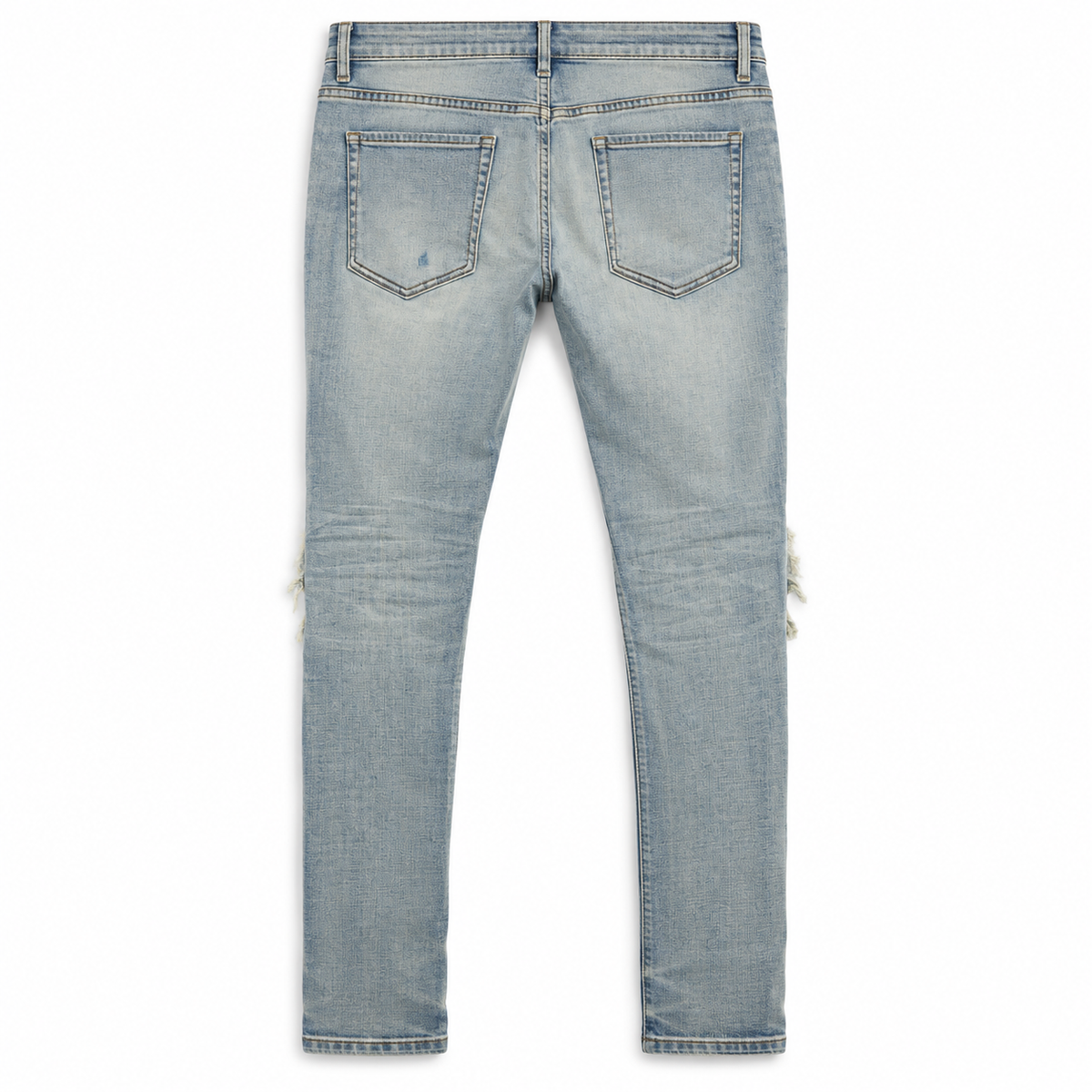 VALABASAS SOLMERE LIGHT BLUE SKINNY JEANS Light Blue back flat lay