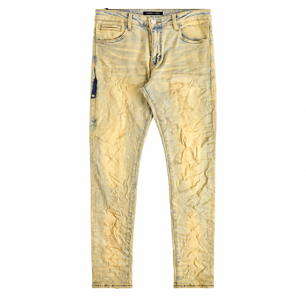 DAVID SKINNY JEANS - SAND BLAST - front flat lay